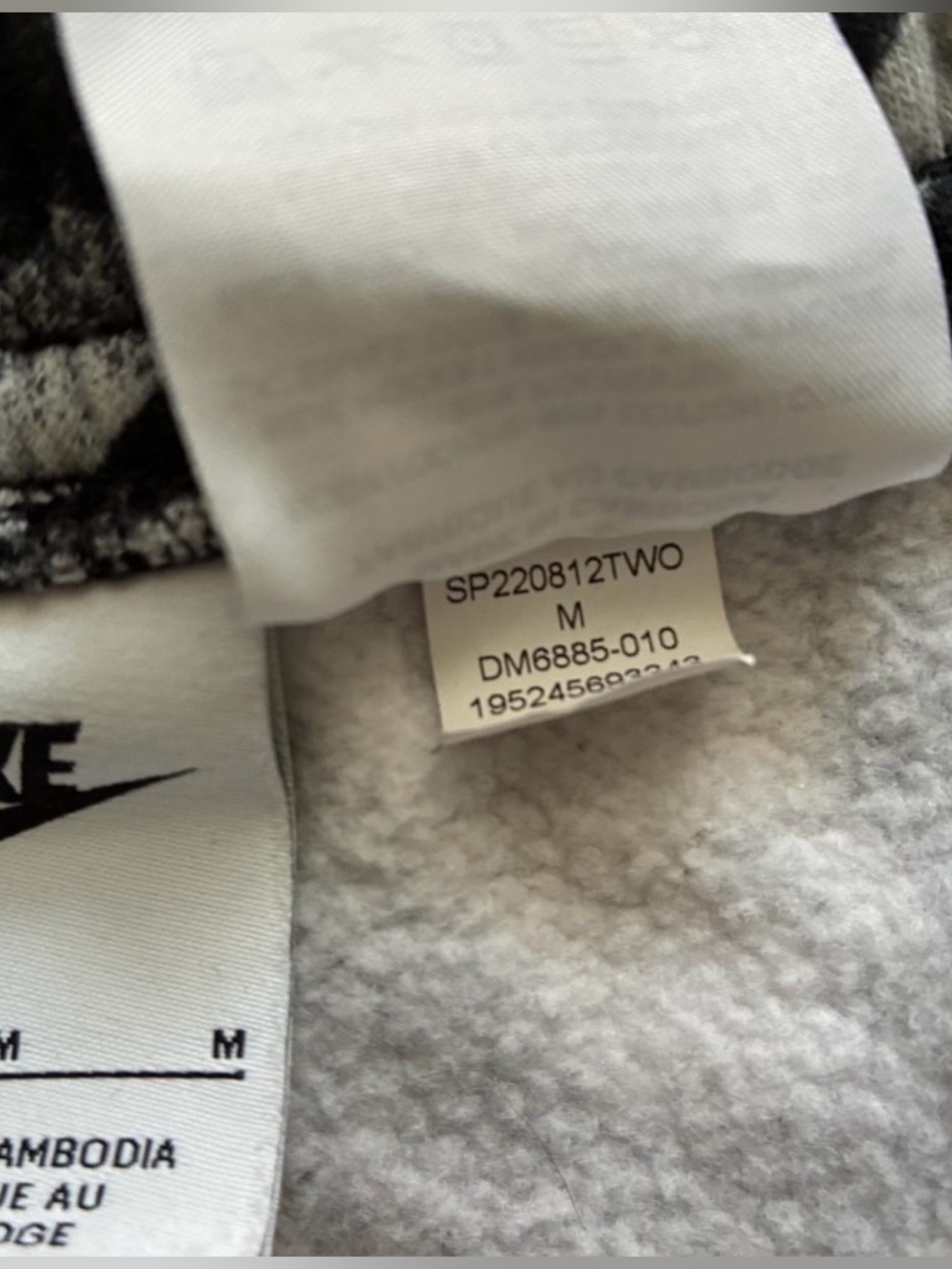 Nike Sportswear Printed Fleece Shorts Size Medium Mens - Picture 6 of 6